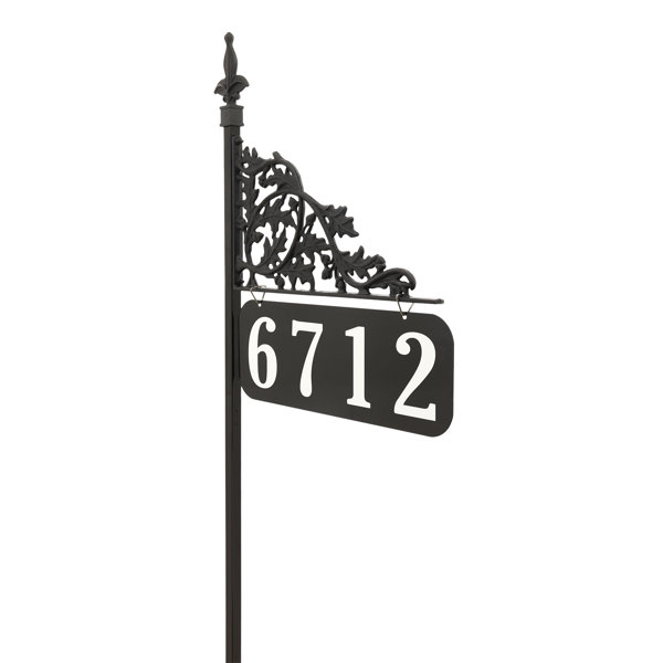 Address America Oak Design Double Sided Reflective Yard Address Sign